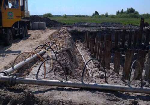 Строительное водопонижение. Реконструкция газопровода от Осташковичского месторождения до БГПЗ